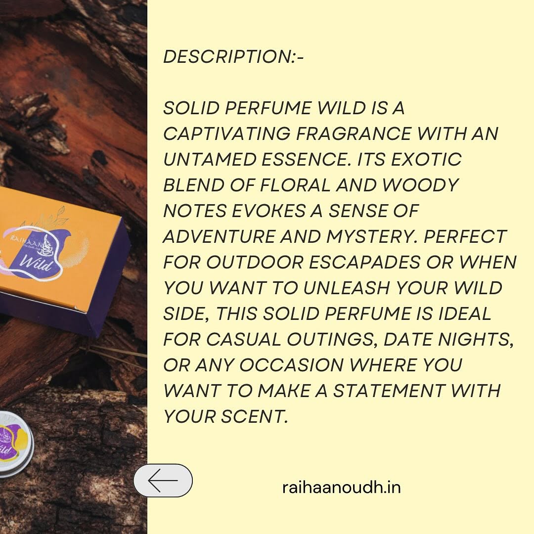 Wild - Solid Perfume
