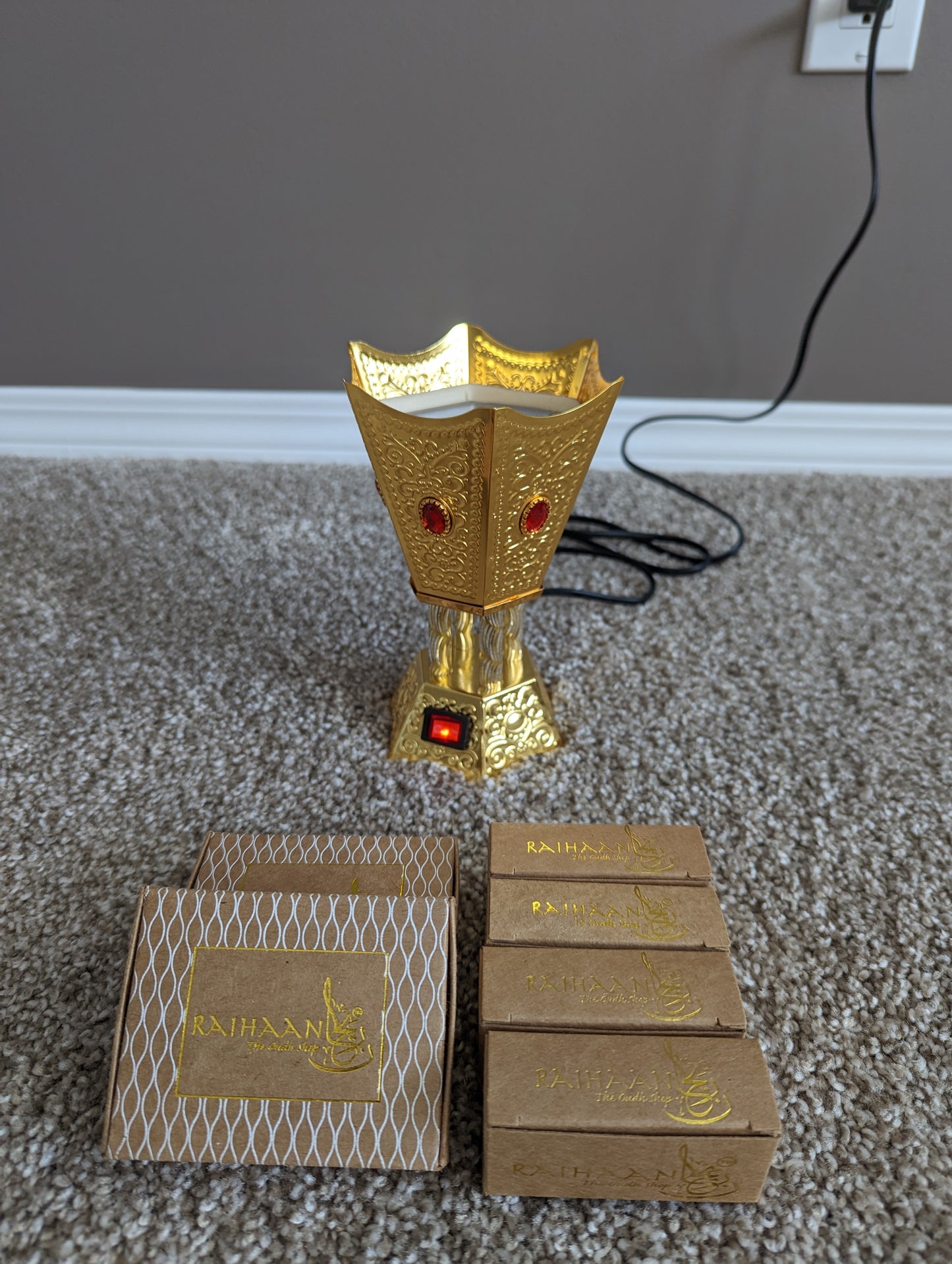 Electric Incense Burner (Gold)